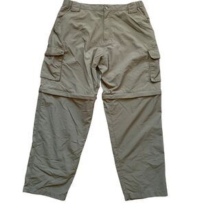 Dakota Grizzly Convertible Cargo Pants Men’s Size Large Green Outdoor Hiking